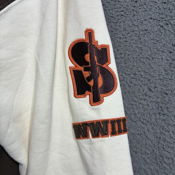 Y2K SCIFEN STATUE OF LIBERTY Embroidered Full ZIP HOODIE SWEATSHIRT Mens 2XL - Picture 5 of 14